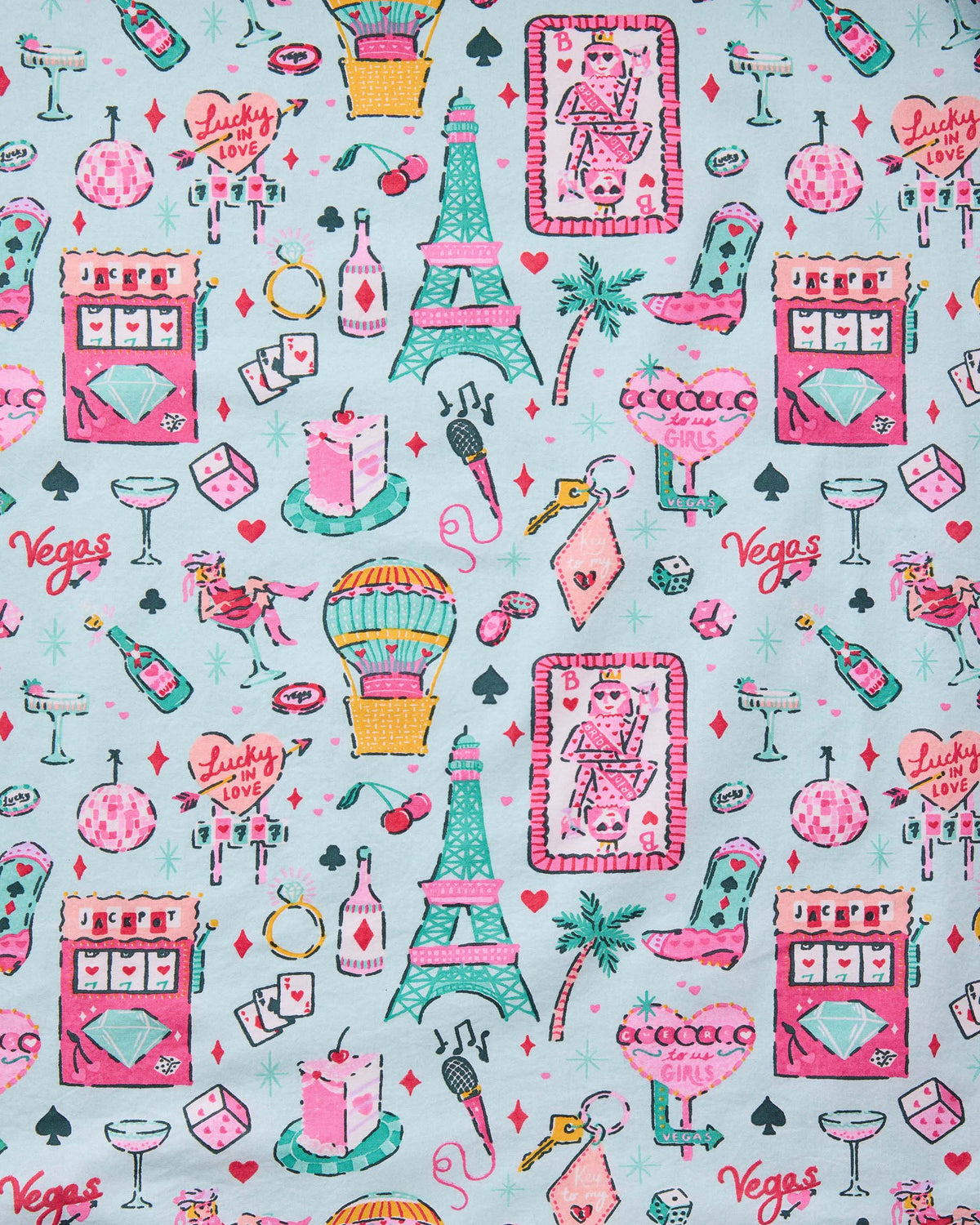 Viva Las Vegas - Petite Long PJ Set - MInt