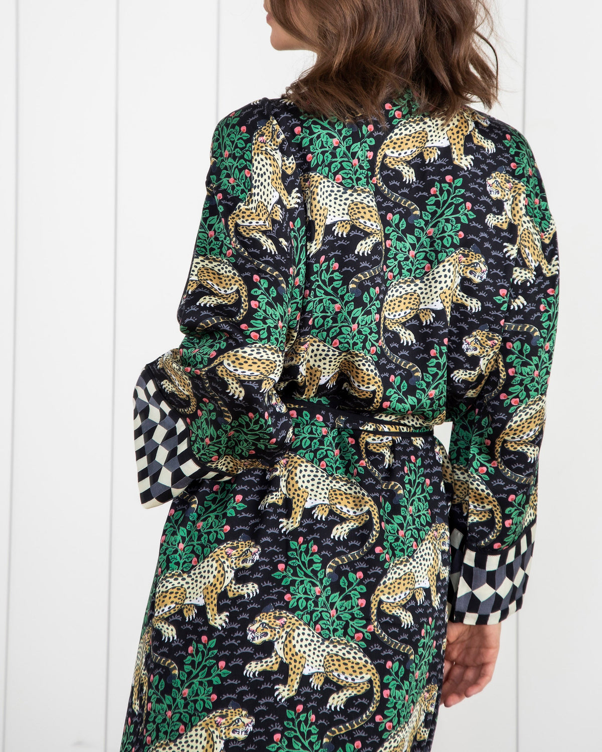 Bagheera - Eco Satin Robe & Pouches Bundle - Ink