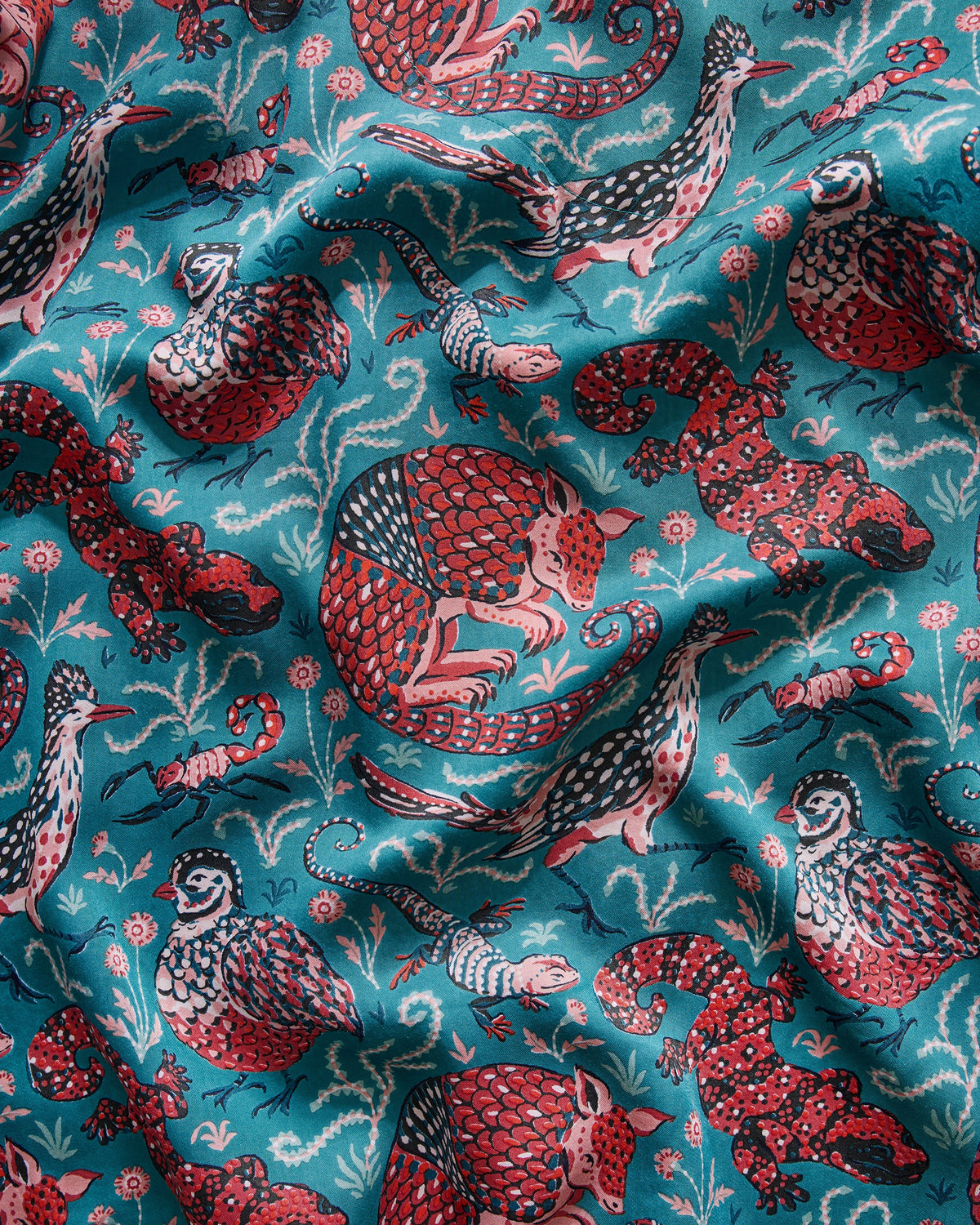 Canyon Critters - Eco Satin Soho Set - Teal