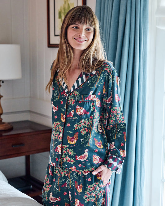 Hen House - Petite Eco Satin Rittenhouse Set - Navy