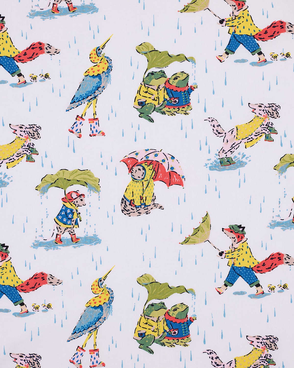 Spring Showers - Short PJ Set - Rain Cloud