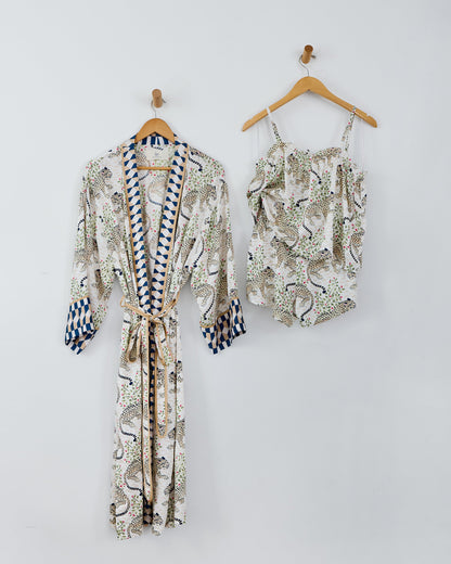 Bagheera - Eco Satin Robe & Getting Ready Set Bundle - Wedding Cake