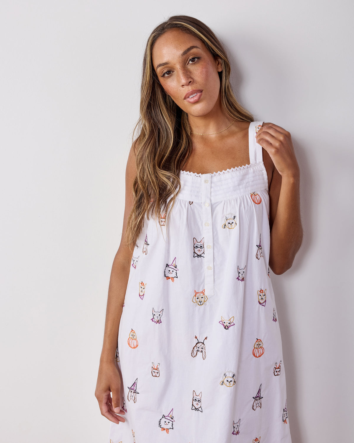 Halloween Hounds - Back To Bed Nightgown - Cloud