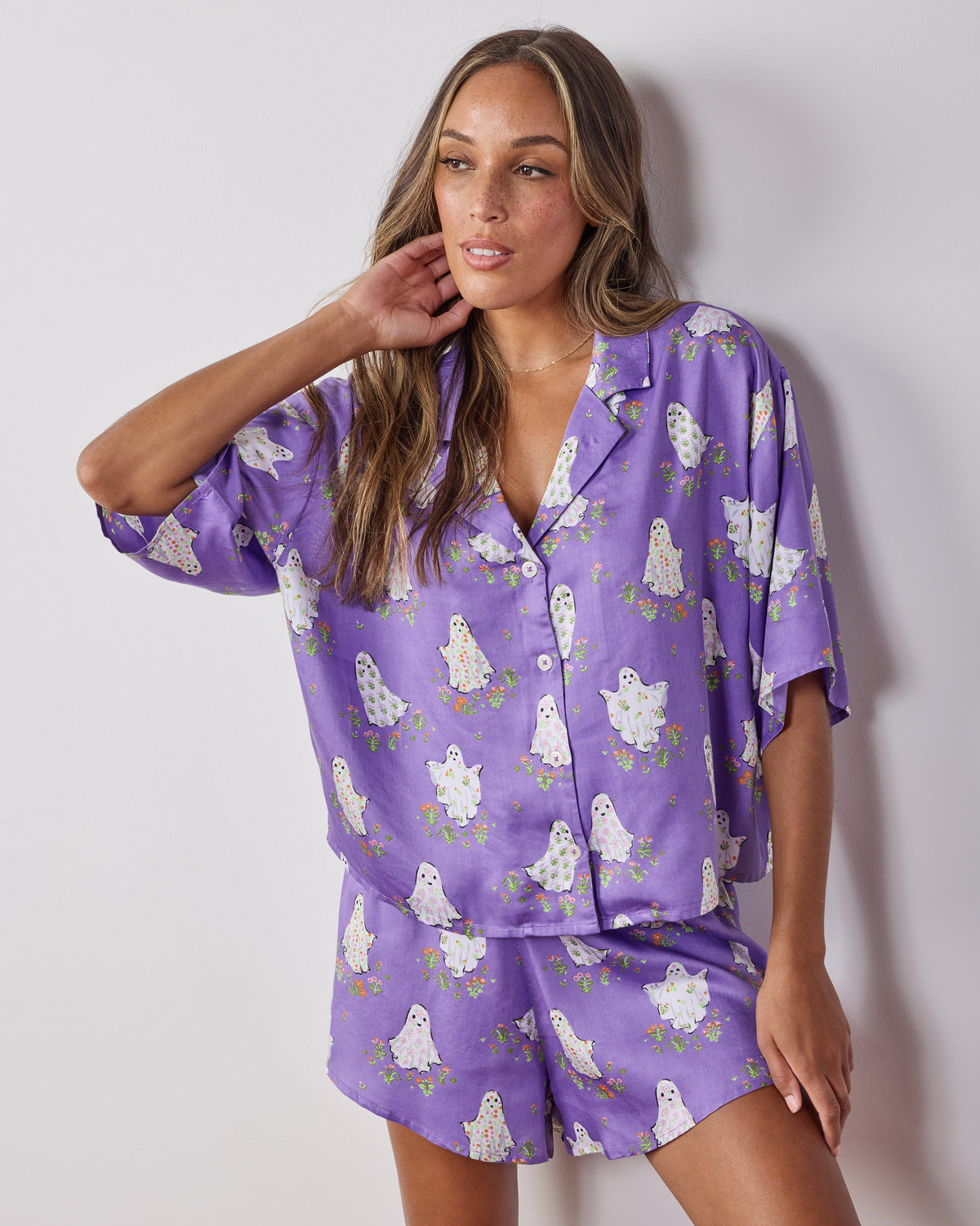 Gardening Ghosts - Eco Satin Sweet Dreams Set - Eerie Amethyst