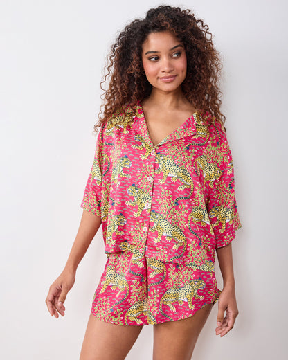 Bagheera - Eco Satin Sweet Dreams Set - Hot Pink
