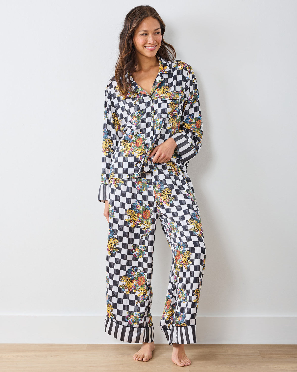 Courtly Bagheera - Tall Eco Satin Soho Set - Floral
