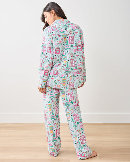 Viva Las Vegas - Petite Long PJ Set - MInt
