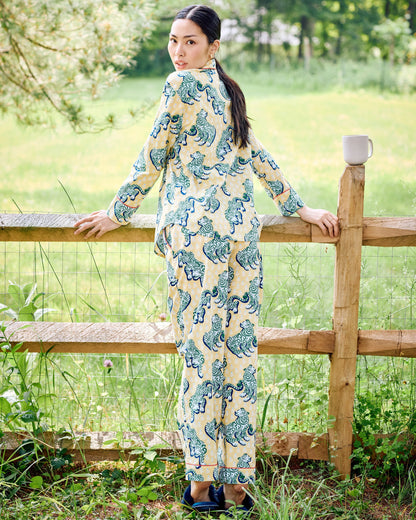 Tiger Queen - Tall Long PJ Set - Citrine