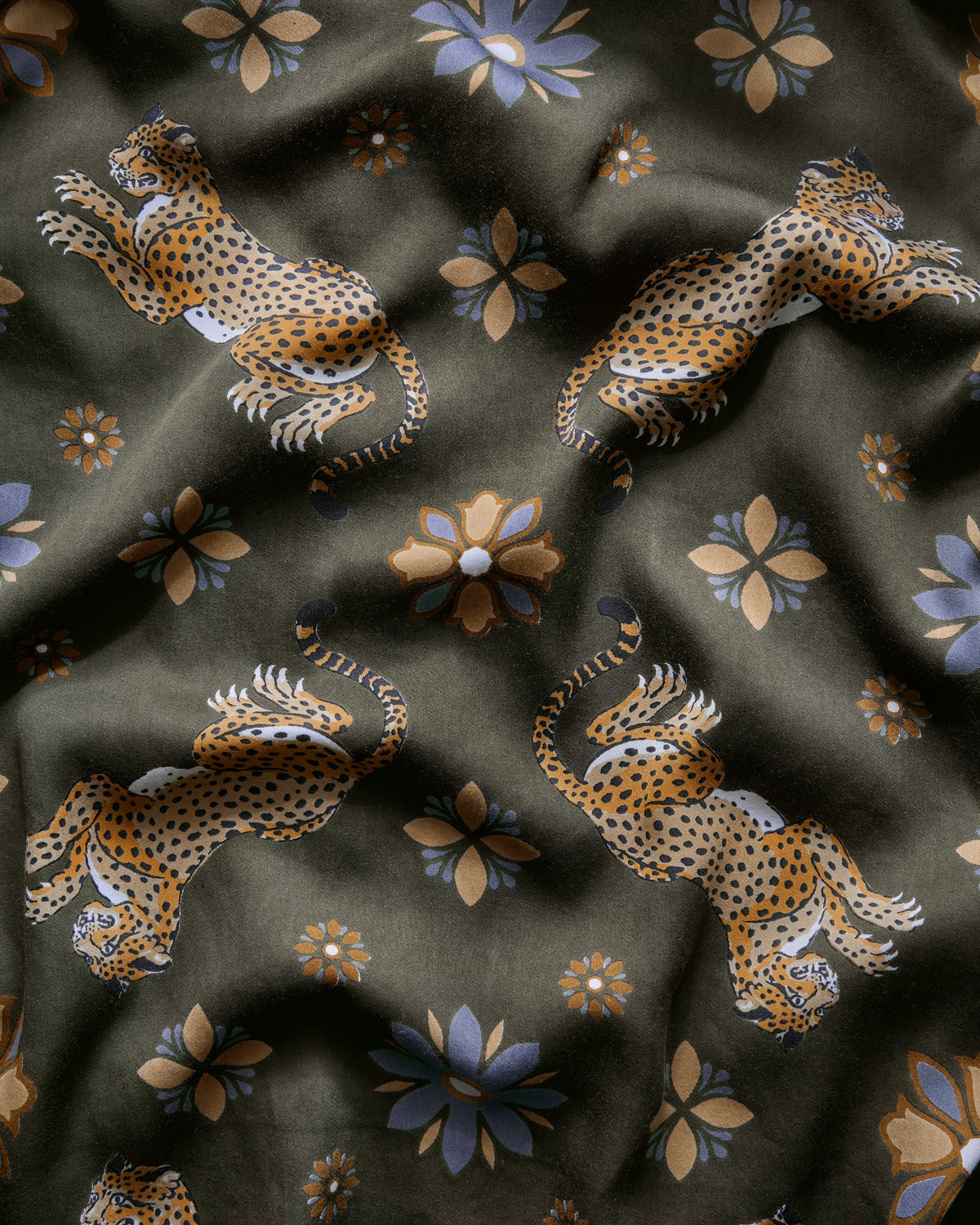 Bagheera Kaleidoscope - Petite Eco Satin Rittenhouse Set - Olive