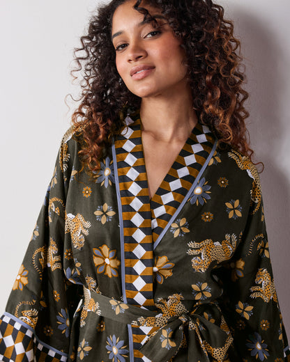 Bagheera Kaleidoscope - Eco Satin Wrap Set - Olive