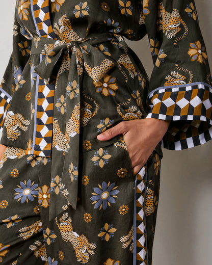 Bagheera Kaleidoscope - Eco Satin Wrap Set - Olive