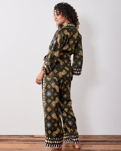 Bagheera Kaleidoscope - Eco Satin Wrap Set - Olive