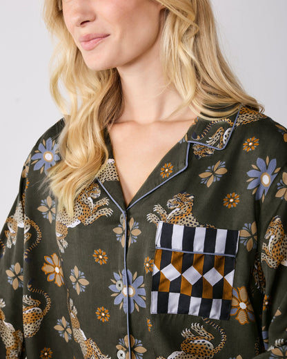 Bagheera Kaleidoscope - Petite Eco Satin Rittenhouse Set - Olive