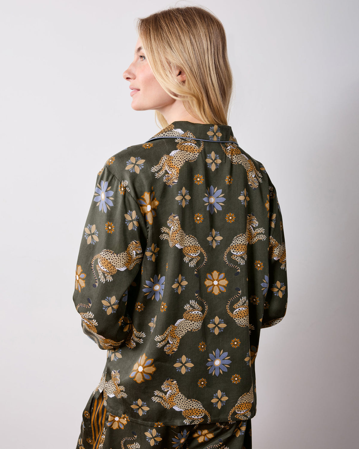 Bagheera Kaleidoscope - Petite Eco Satin Rittenhouse Set - Olive