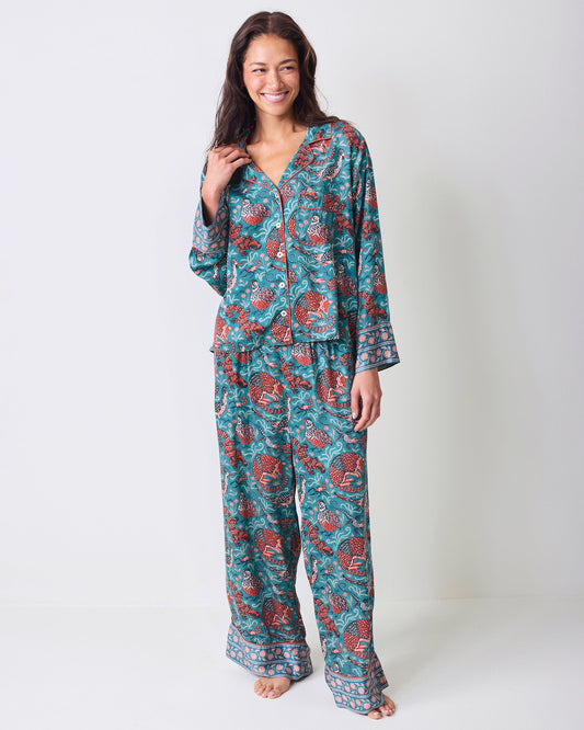 Canyon Critters - Petite Eco Satin Soho Set - Teal