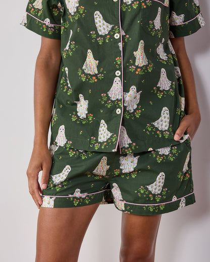 Gardening Ghosts - Short PJ Set - Overgrown Moss