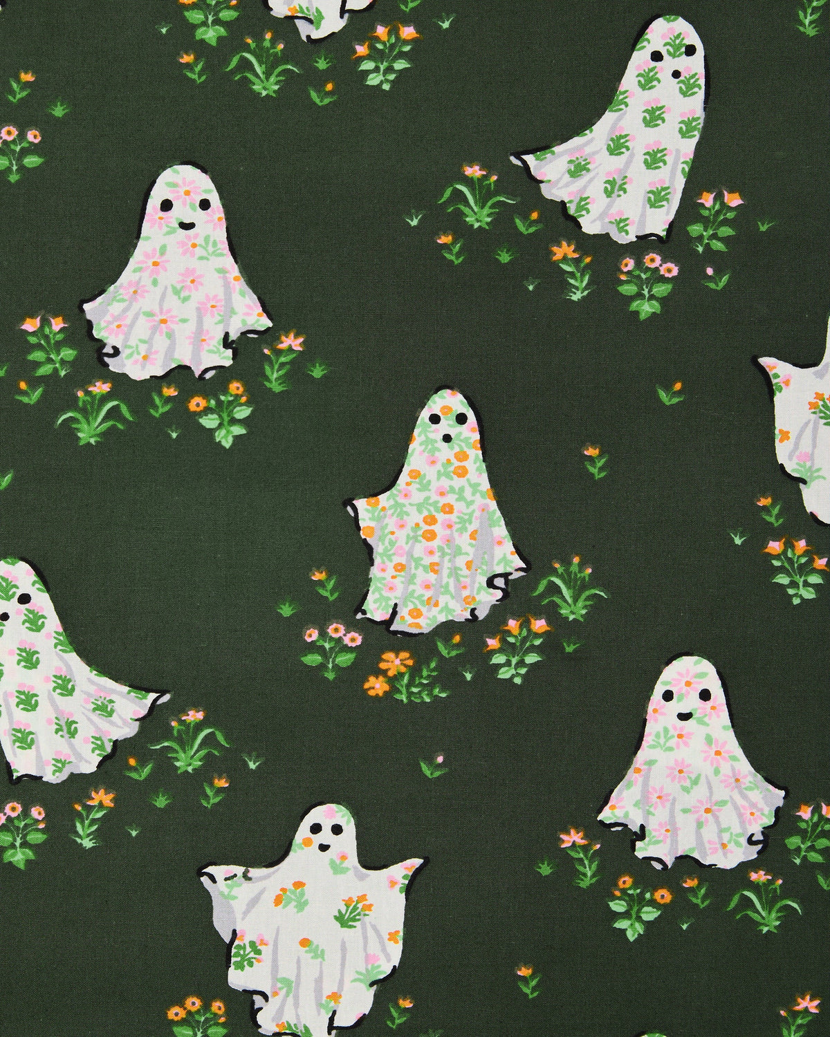 Gardening Ghosts - Long PJ Set - Overgrown Moss