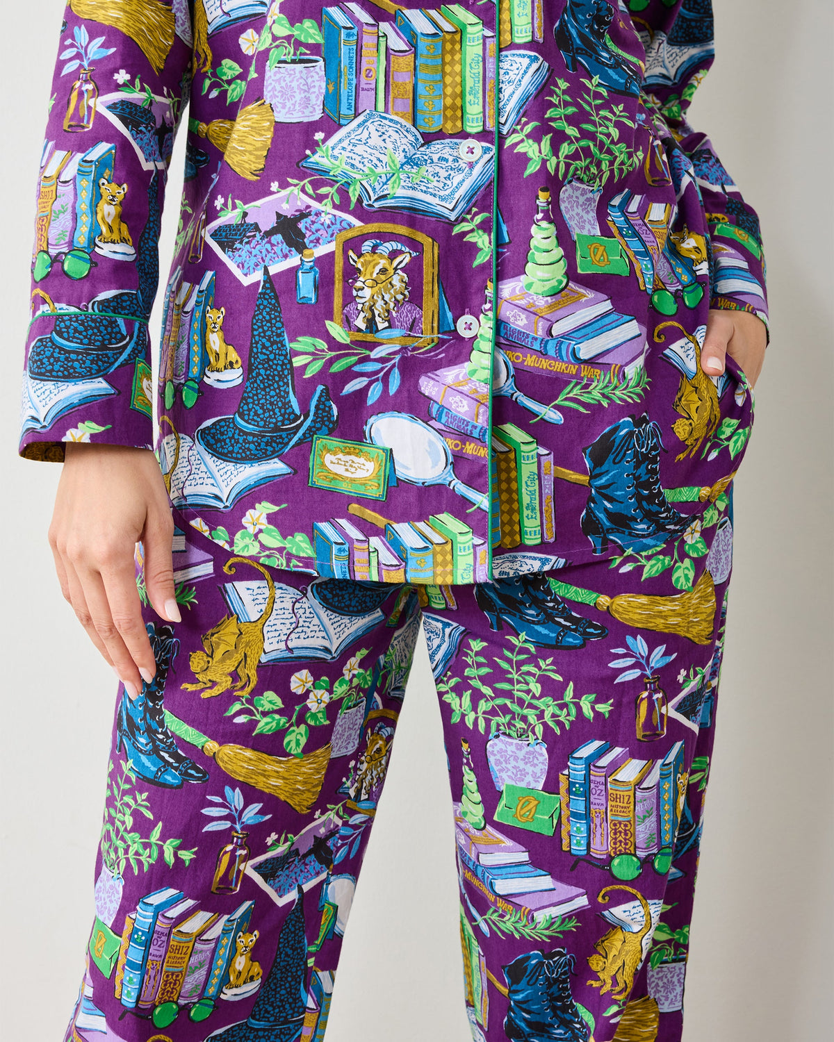Elphaba's Alchemy - Petite Long PJ Set - Brewed Blackberry