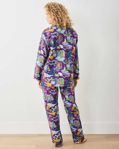 Elphaba's Alchemy - Petite Long PJ Set - Brewed Blackberry