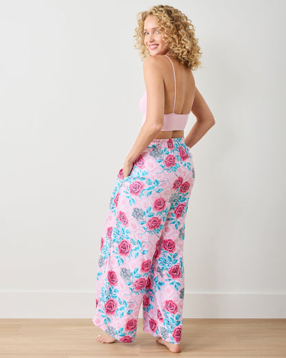 Glinda's Garden - Eco Satin Pant - Popular Pink