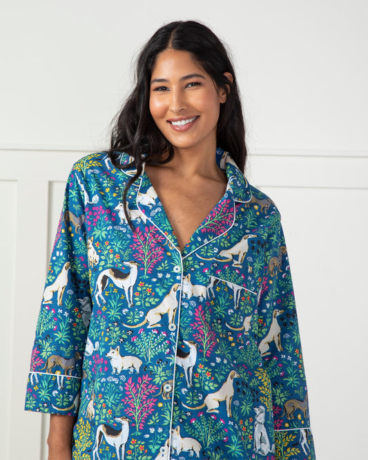 Must Love Dogs - Sleep Shirt - Indigo