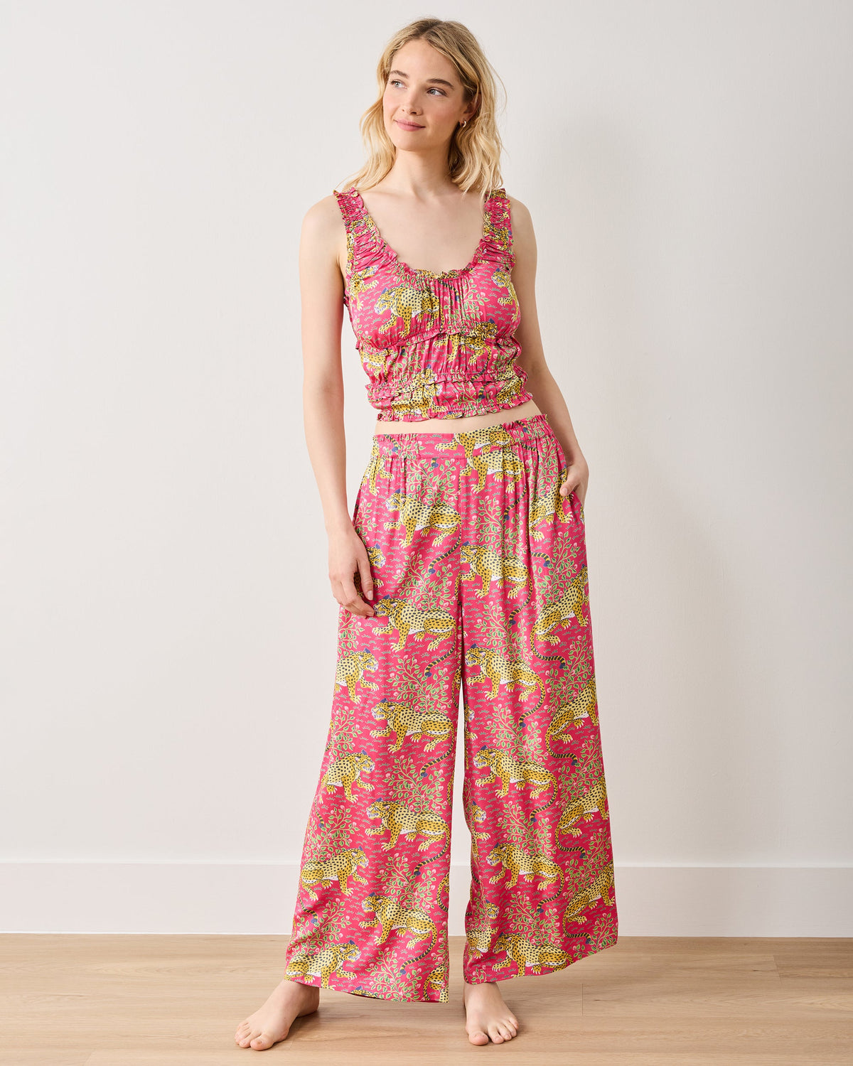 Bagheera - Petite Eco Satin Sadie Set - Hot Pink