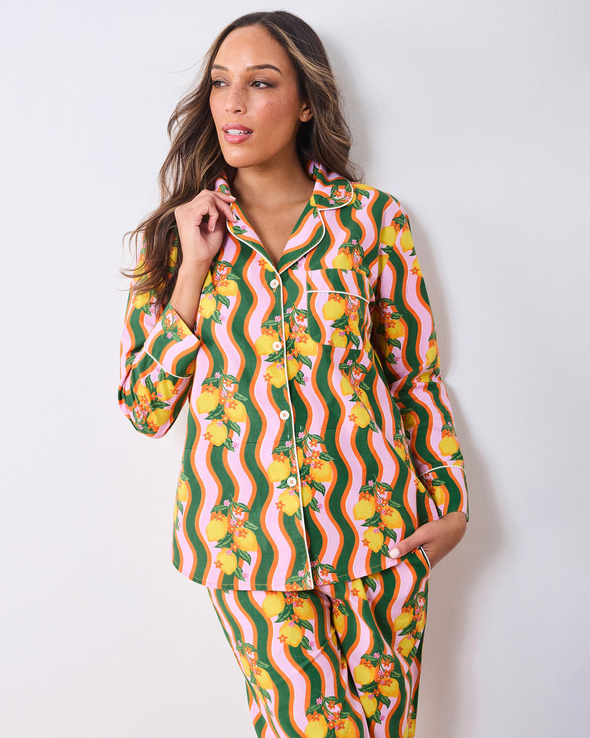 Lemon Twist - Tall Long PJ Set - Limoncello