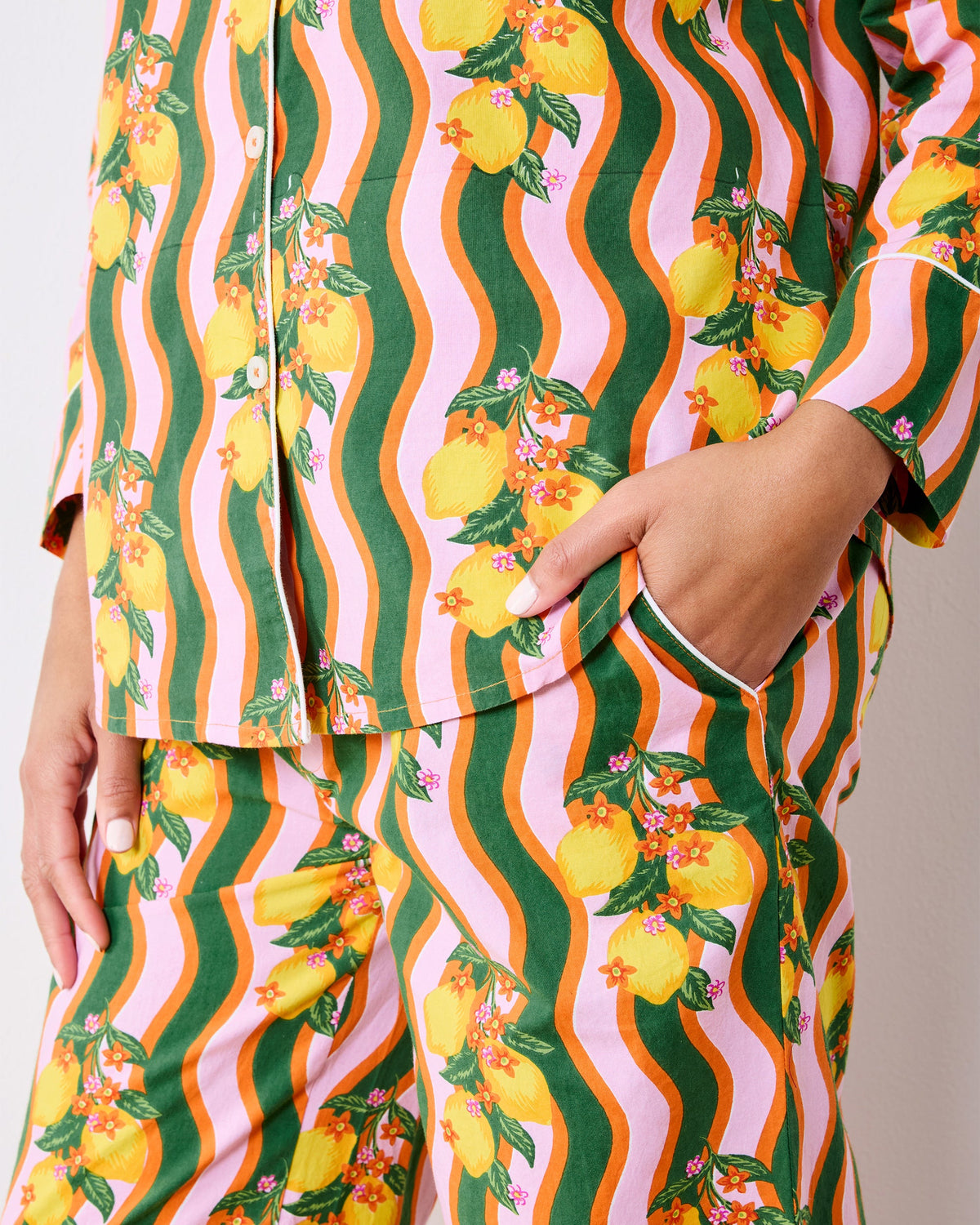 Lemon Twist - Tall Long PJ Set - Limoncello