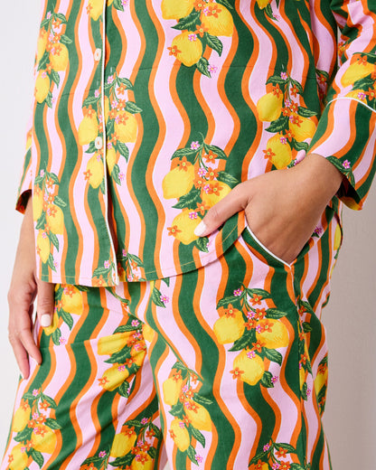 Lemon Twist - Tall Long PJ Set - Limoncello