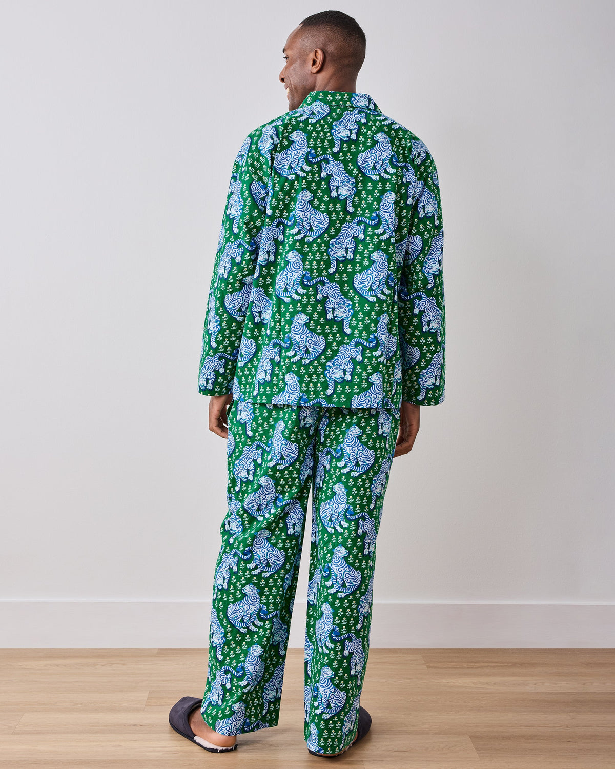 Tiger Queen - Men’s Long PJ Set - Jade