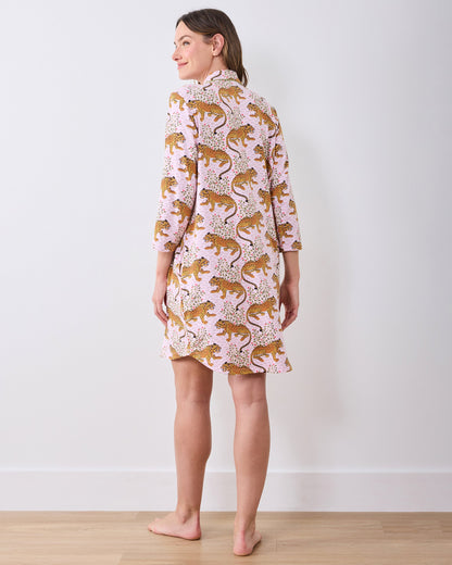 Bagheera - Organic Pima Modal Knit Sleep Shirt - Blush