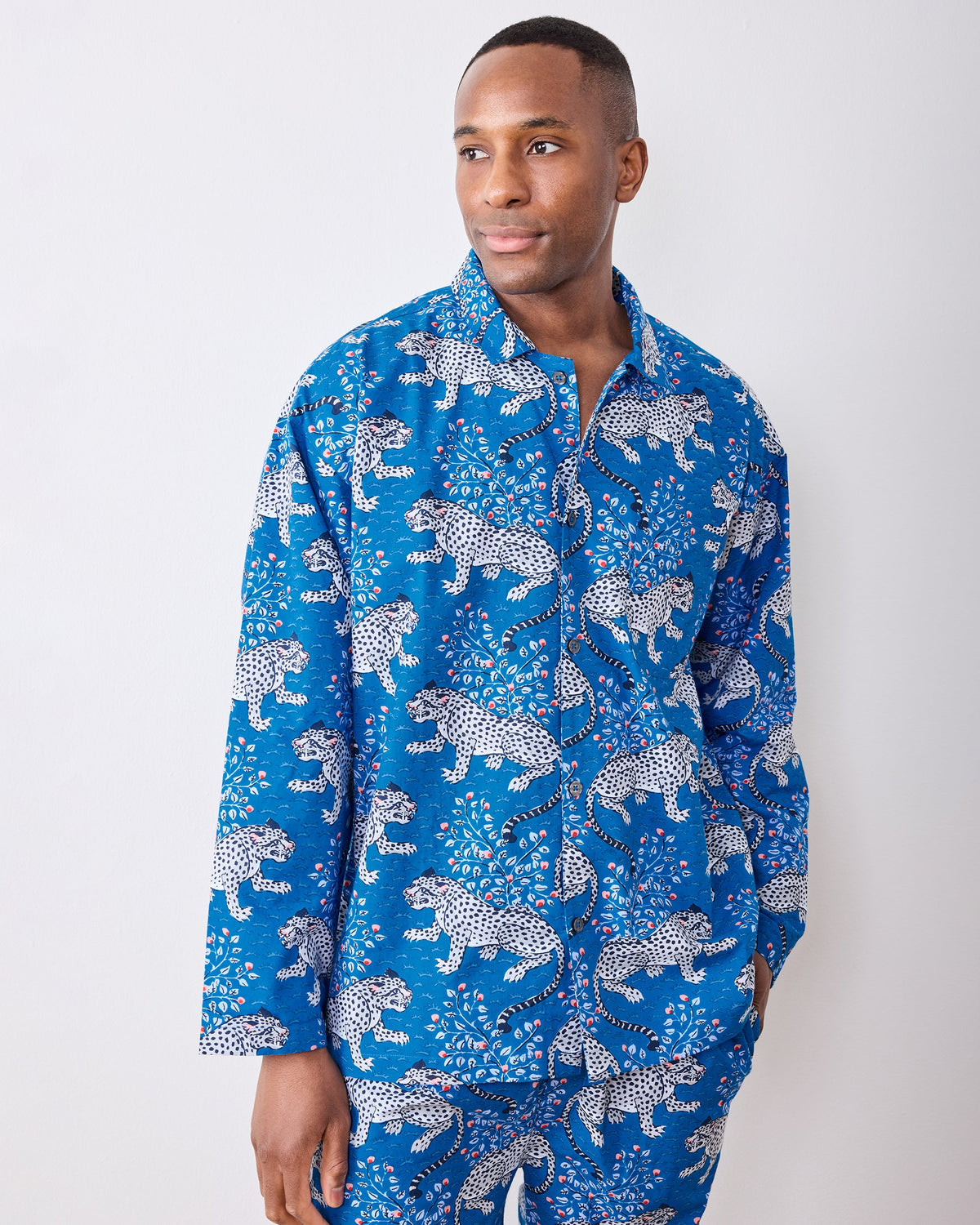 Bagheera - Men’s Long PJ Set - Indigo