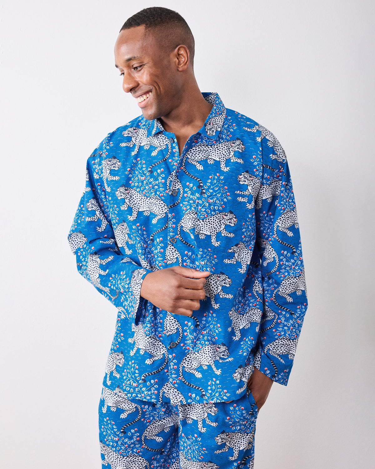 Bagheera - Men’s Long PJ Set - Indigo