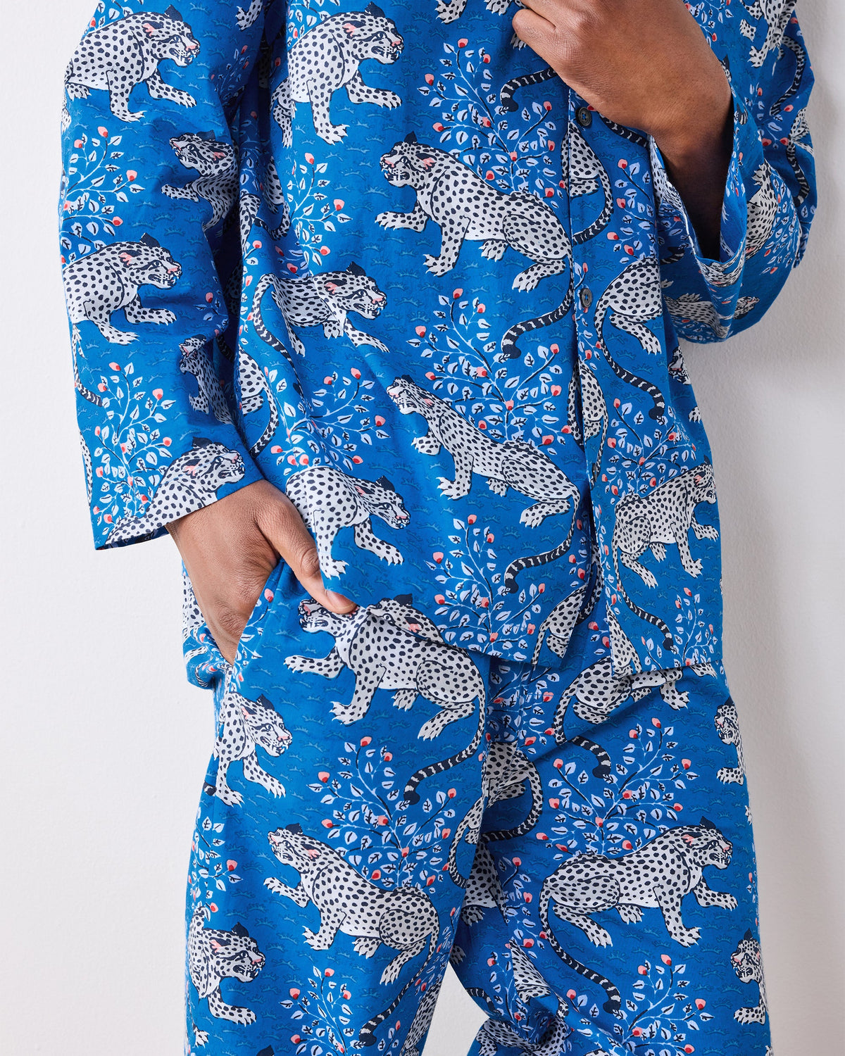 Bagheera - Men’s Long PJ Set - Indigo