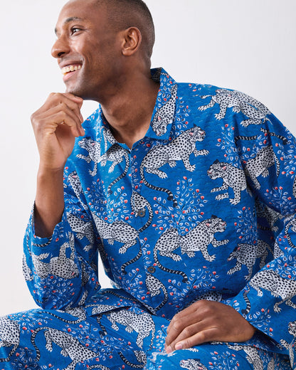 Bagheera - Men’s Long PJ Set - Indigo