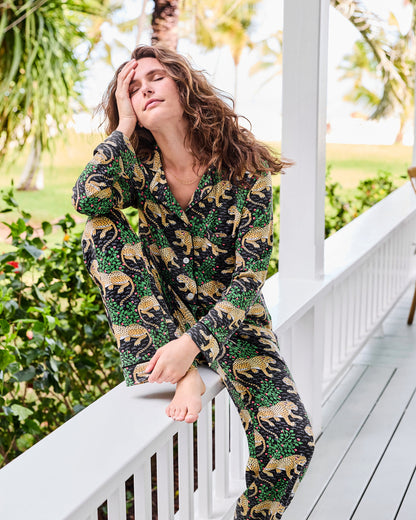 Bagheera - Organic Pima Modal Knit Long PJ Set - Ink