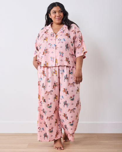 Cowgirl Chic - Petite Eco Satin Wildest Dreams Set - Desert Sky