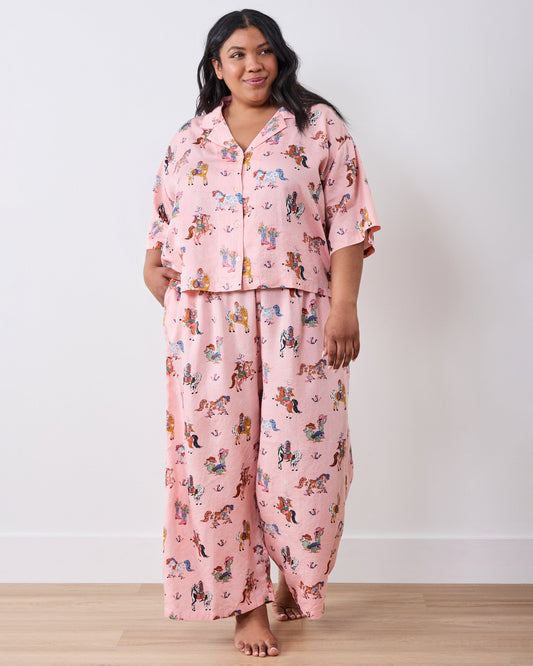 Cowgirl Chic - Petite Eco Satin Wildest Dreams Set - Desert Sky
