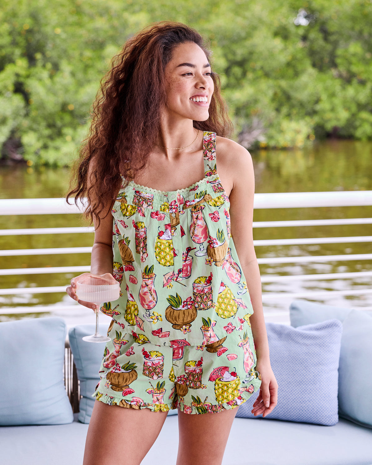 Paradise Punch - Back to Bed Short Set - Mojito