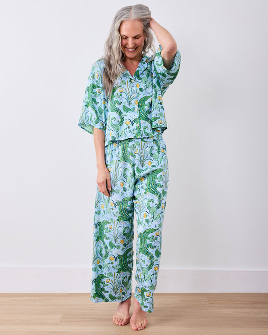 Gator Grove - Petite Eco Satin Wildest Dreams Set - Blue Lagoon