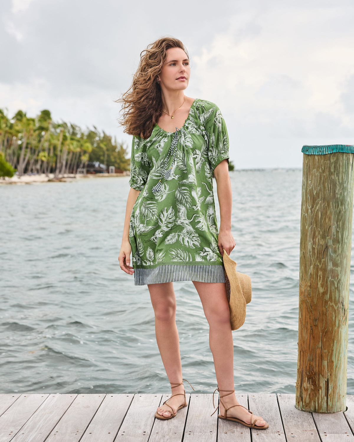 Heron Landing - Annie Dress - Olive Grove