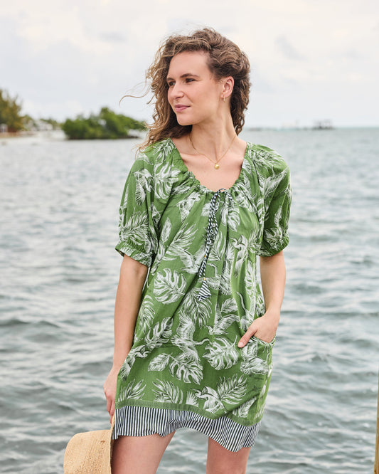 Heron Landing - Annie Dress - Olive Grove