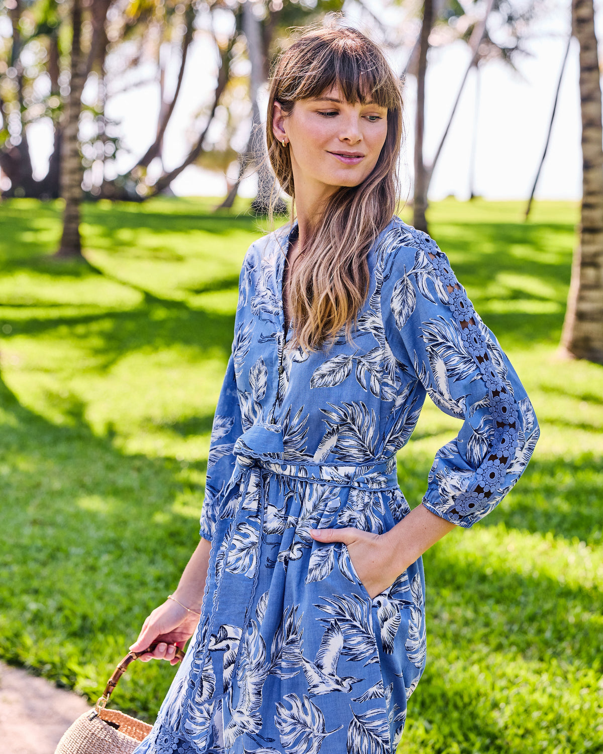 Heron Landing - Monroe Dress - Saltwater
