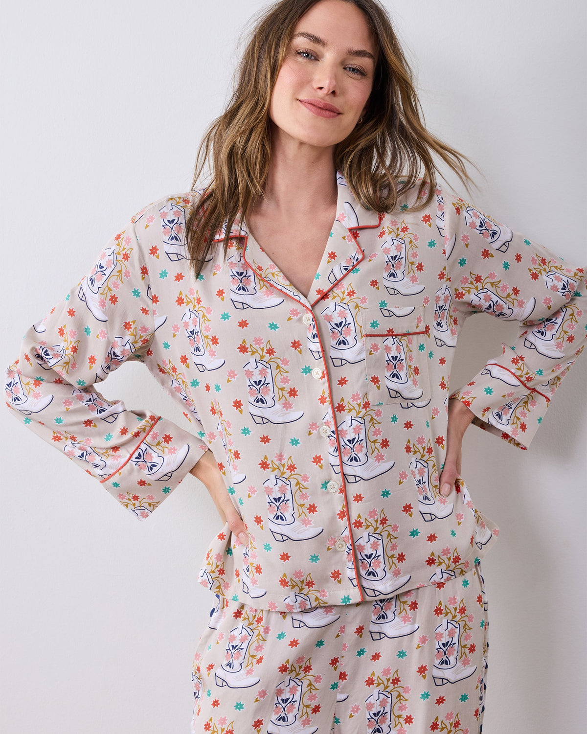 Rhinestone Cowgirl - Petite Eco Satin Asbury Set - Desert Sand