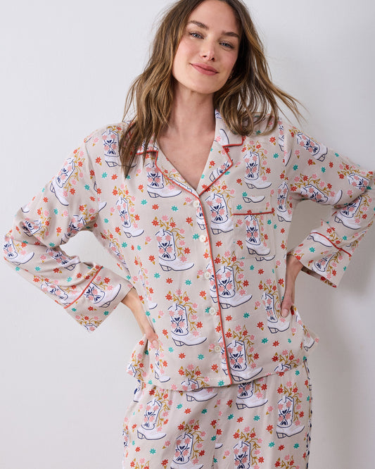 Rhinestone Cowgirl - Petite Eco Satin Asbury Set - Desert Sand