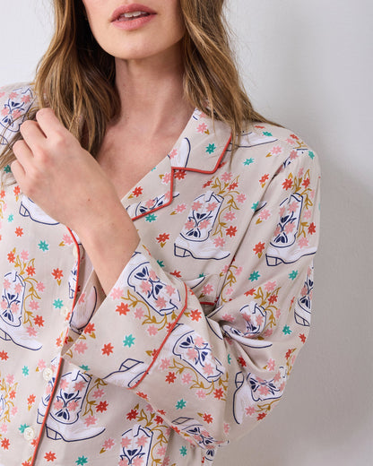 Rhinestone Cowgirl - Petite Eco Satin Asbury Set - Desert Sand