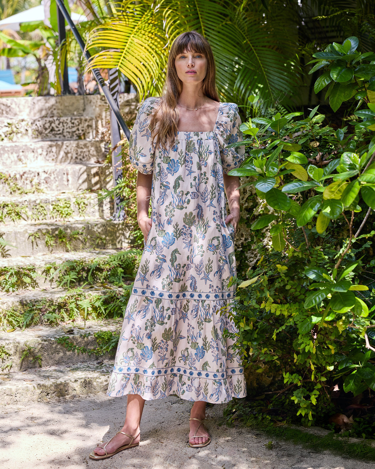 Saltwater Serenity - Collins Dress - Sand