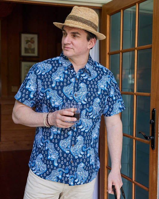 Tiger Queen - The Leo Shirt - Indigo