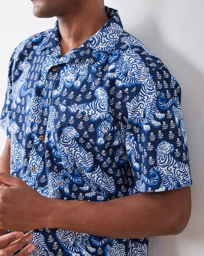 Tiger Queen - The Leo Shirt - Indigo