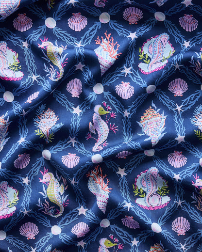 Underwater Enchantment - Eco Satin Sweet Dreams Set - Navy
